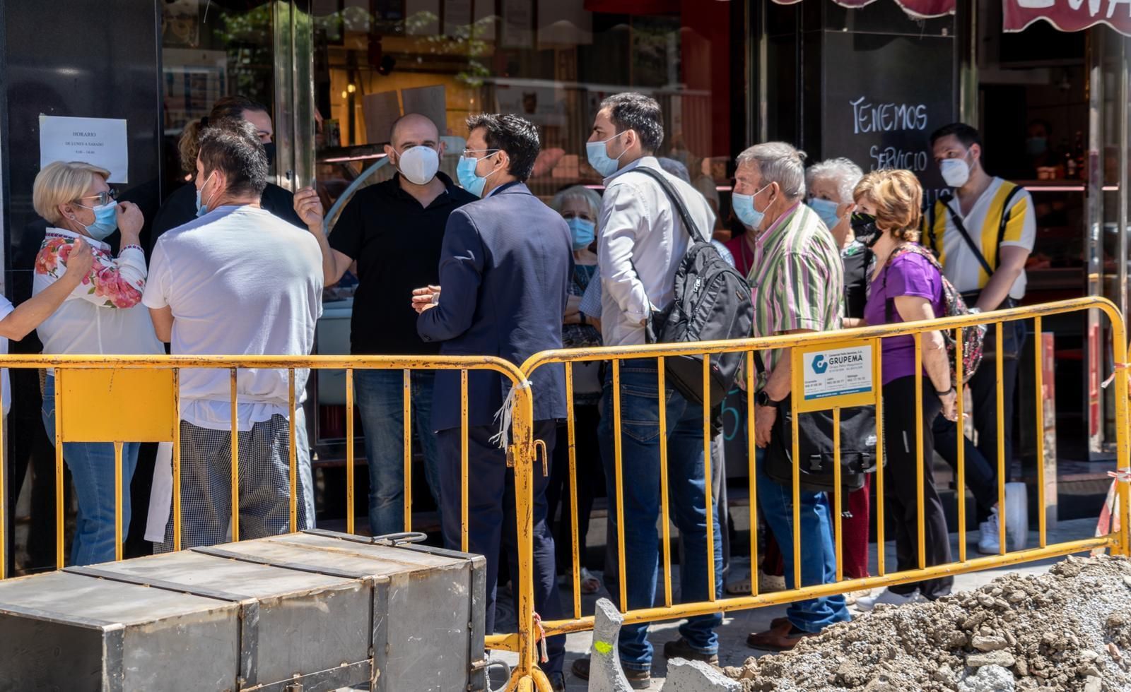 El PSOE denuncia que las obras de la calle Palencia se hagan a "espaldas" de vecinos y comerciantes
