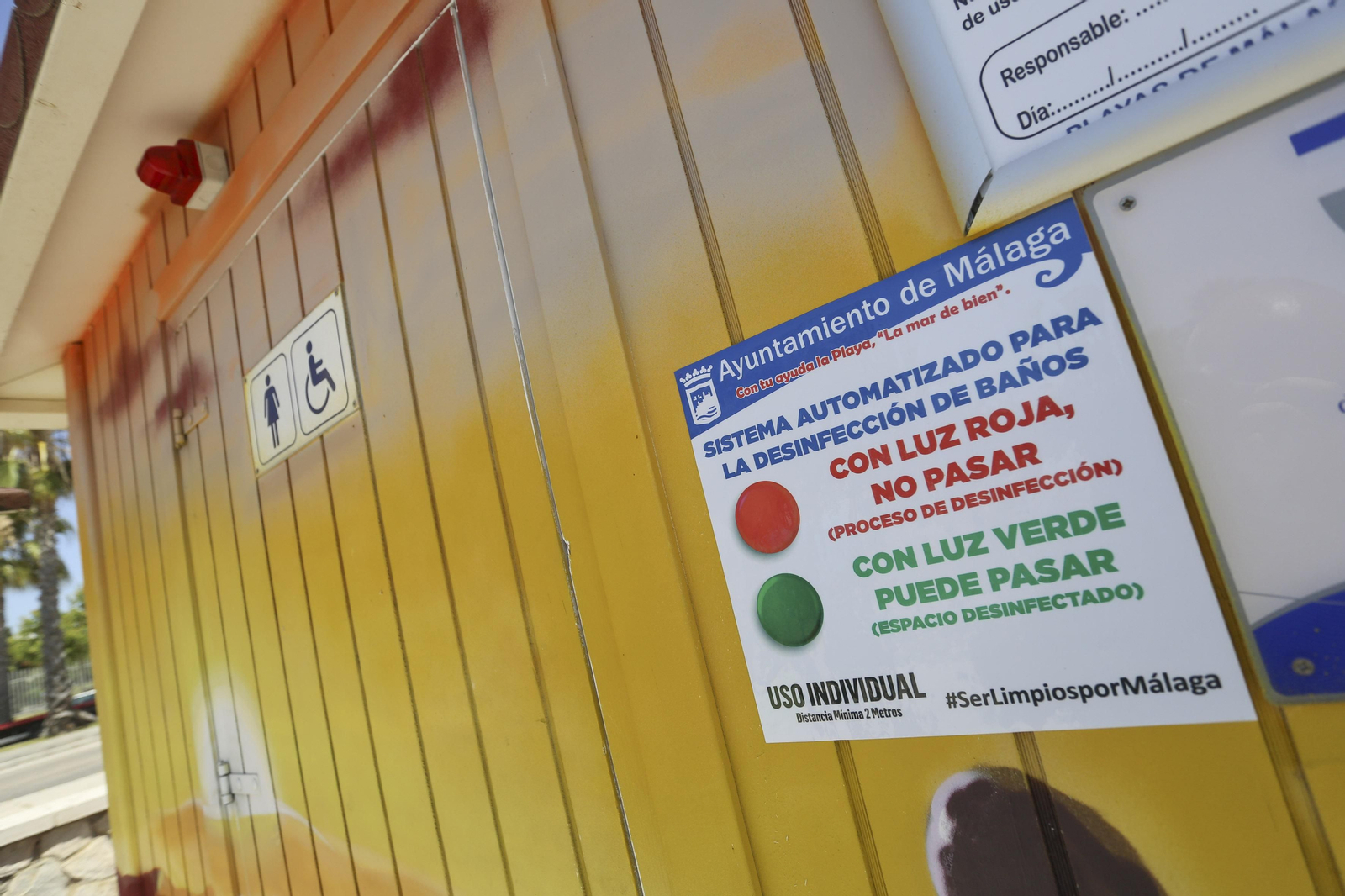 Las playas de Málaga, listas para recibir a los bañistas el lunes