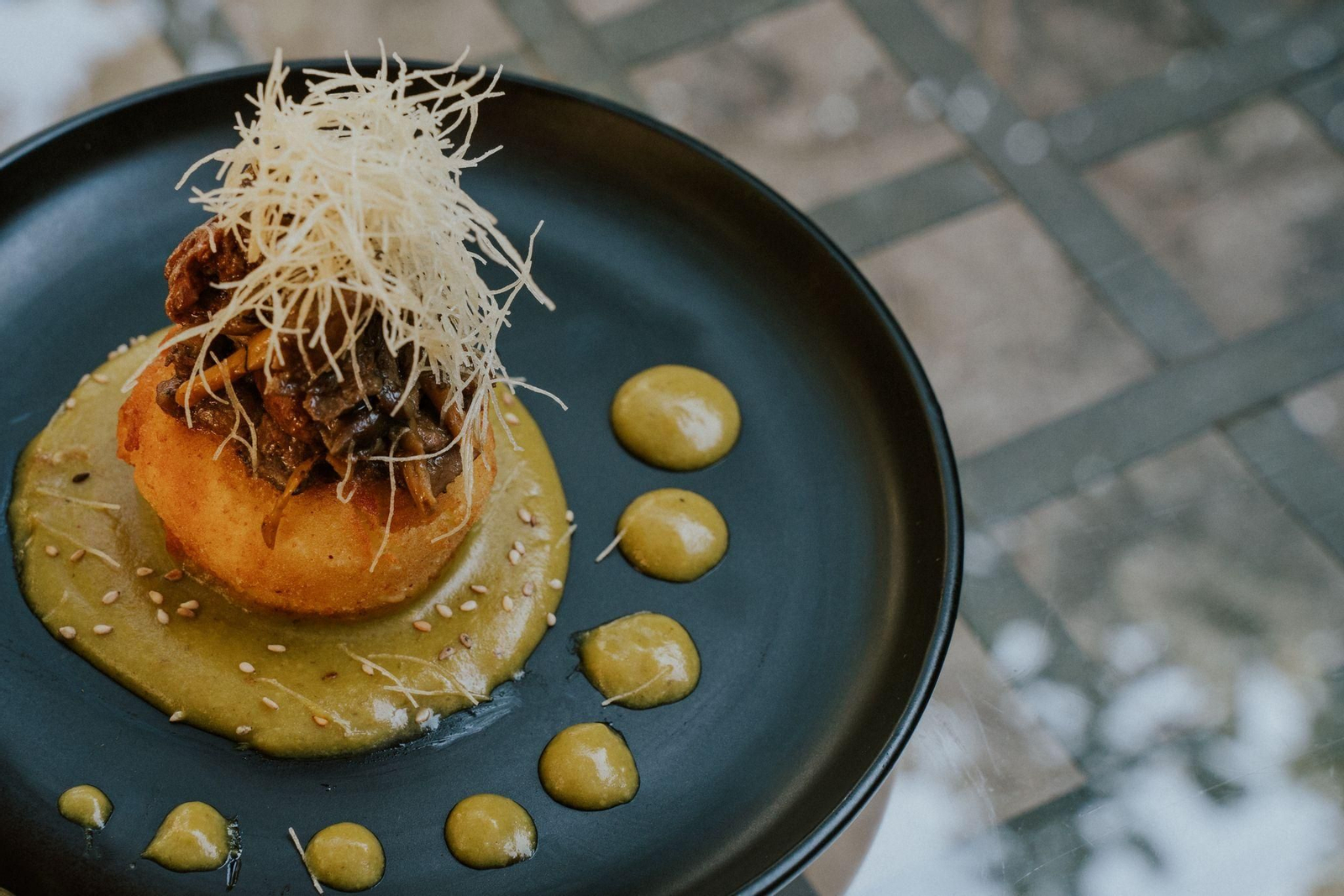 Tapa: Tu mundo en una patata. RESTAURANTE EL TATO