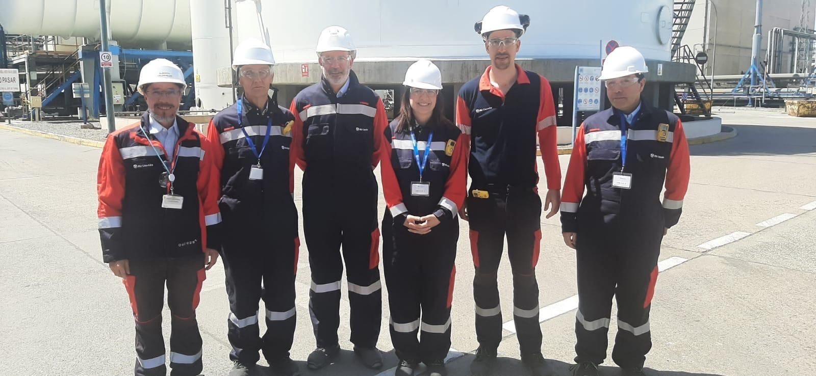 Lucía Núñez, durante una reciente visita al complejo industrial onubense.