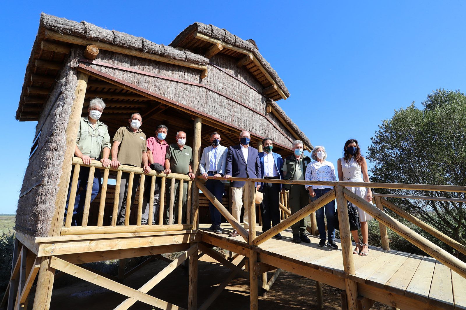 Inauguración del nuevo observatorio del Águila Pescadora en Marismas del Odiel