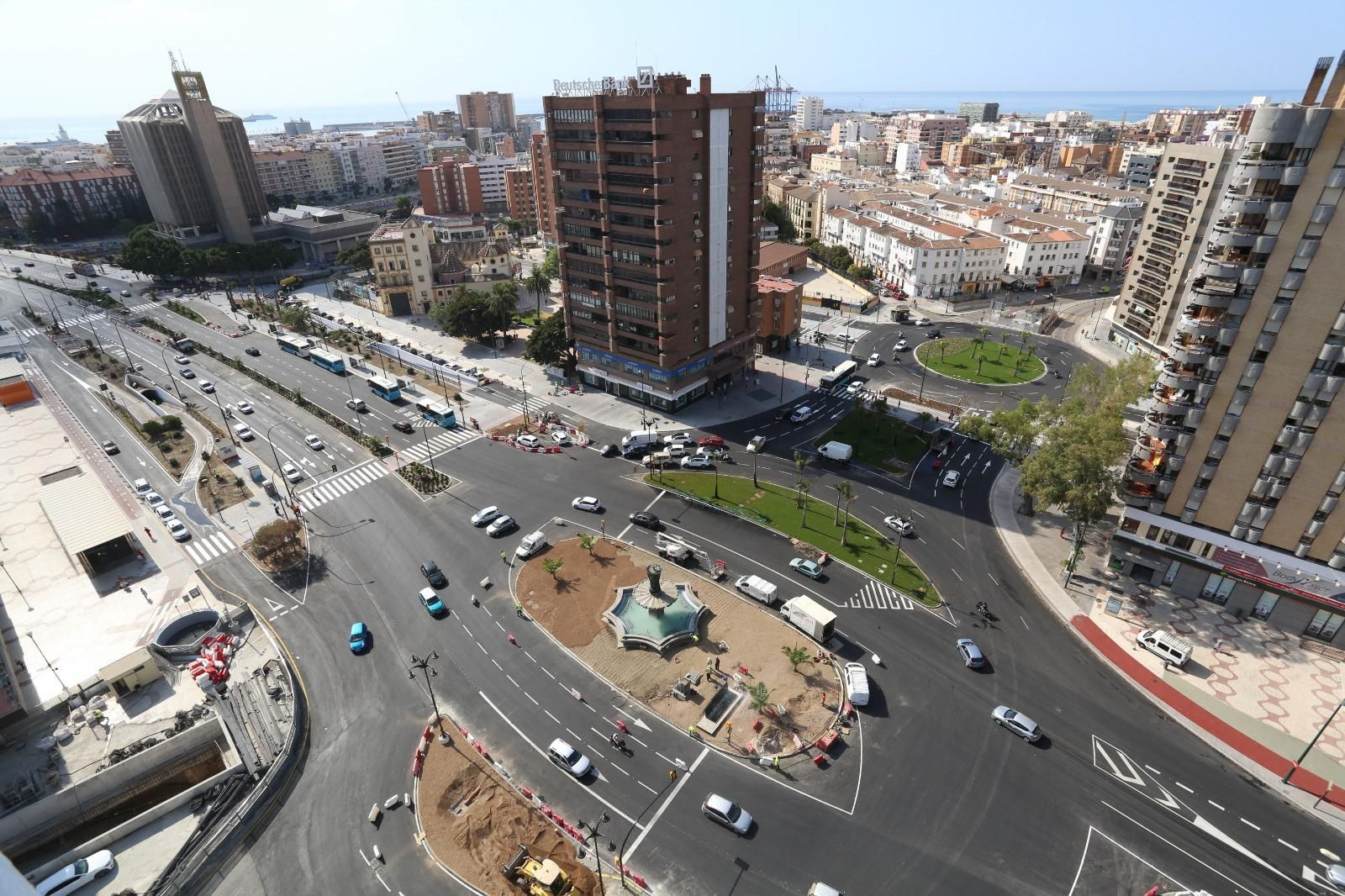 Fotos de los trabajos del Metro de Málaga para liberar la Avenida de Andalucía