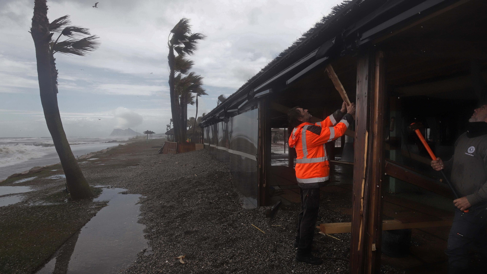 Fotos del restaurante Trocadero Sotogrande tras el temporal