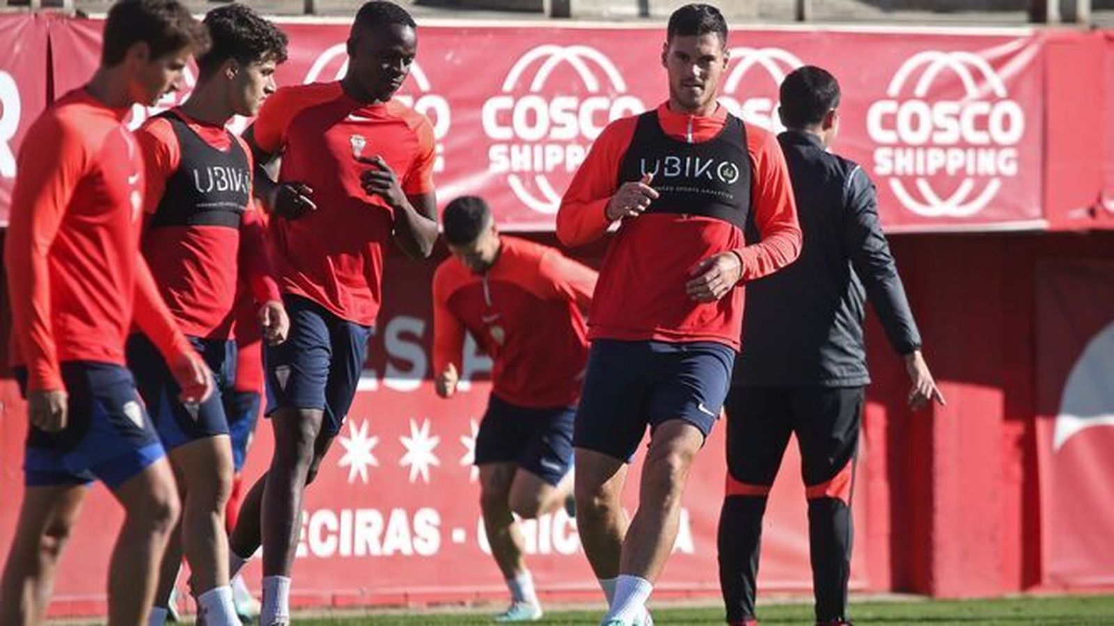 Milosevic, en el último entrenamiento.