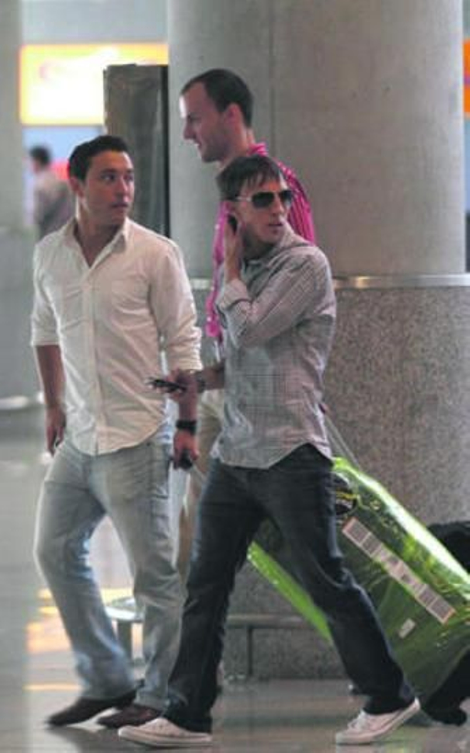 Buonanotte, a su llegada ayer al aeropuerto de Málaga.