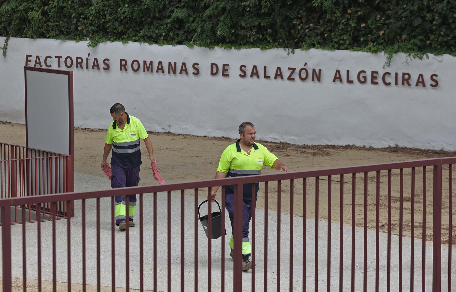 Fotos de la puesta apunto de las factorías de salazones romanas en Algeciras