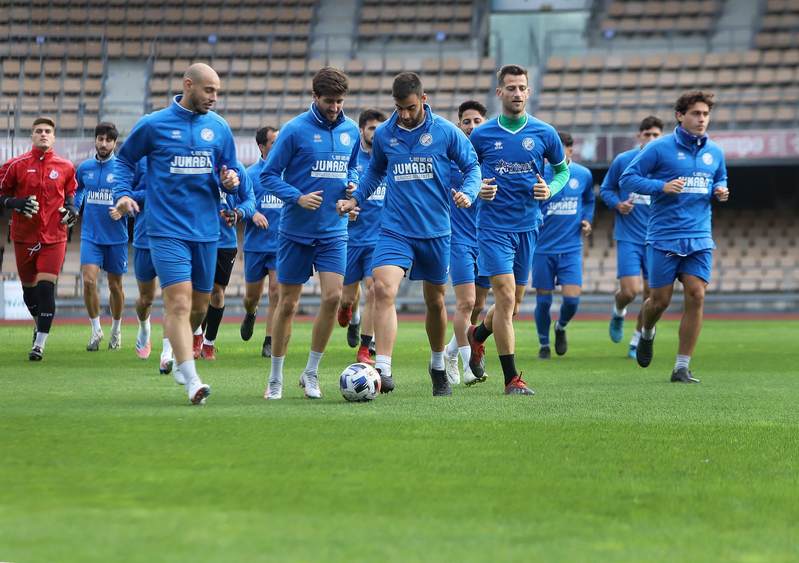 Entrenamiento del Xerez DFC en Chapín.