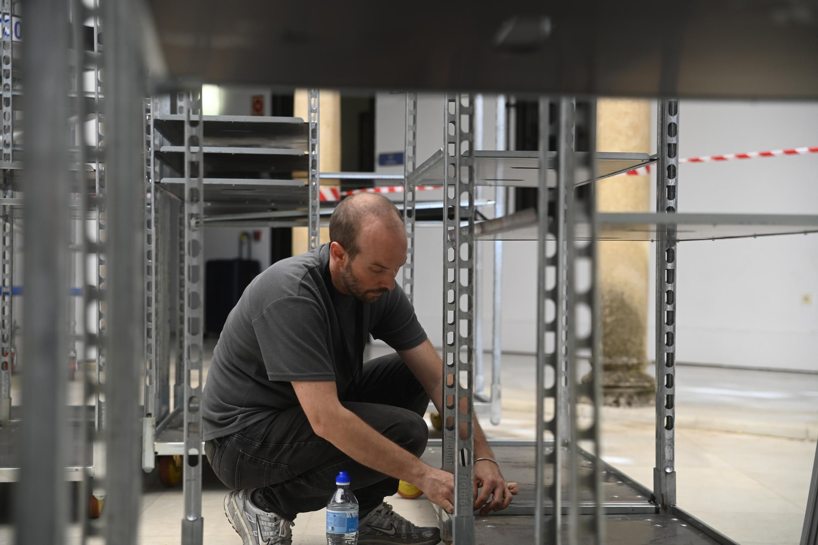 Inicio de los montajes de Flora 2025.