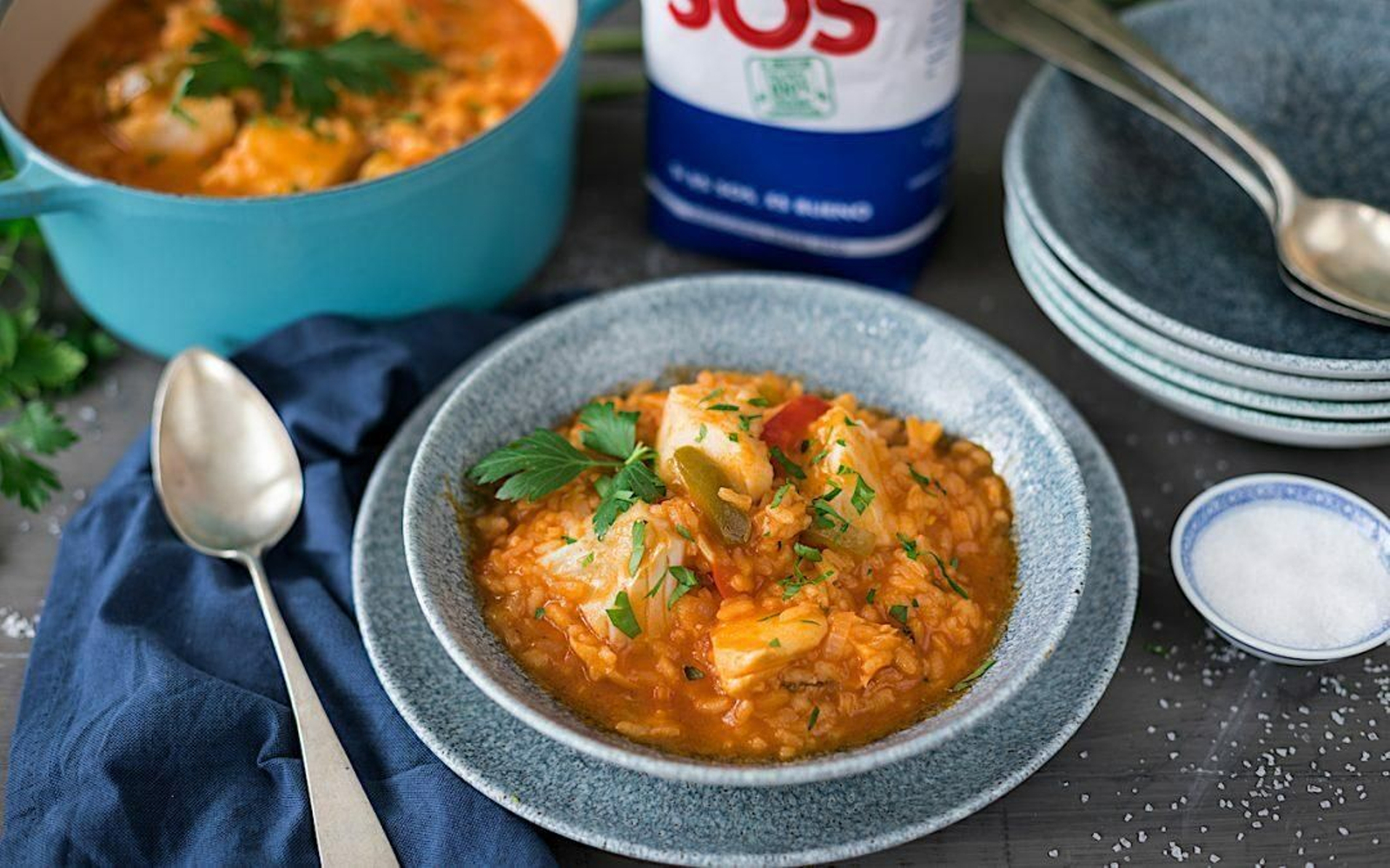 Receta de arroz con bacalao.