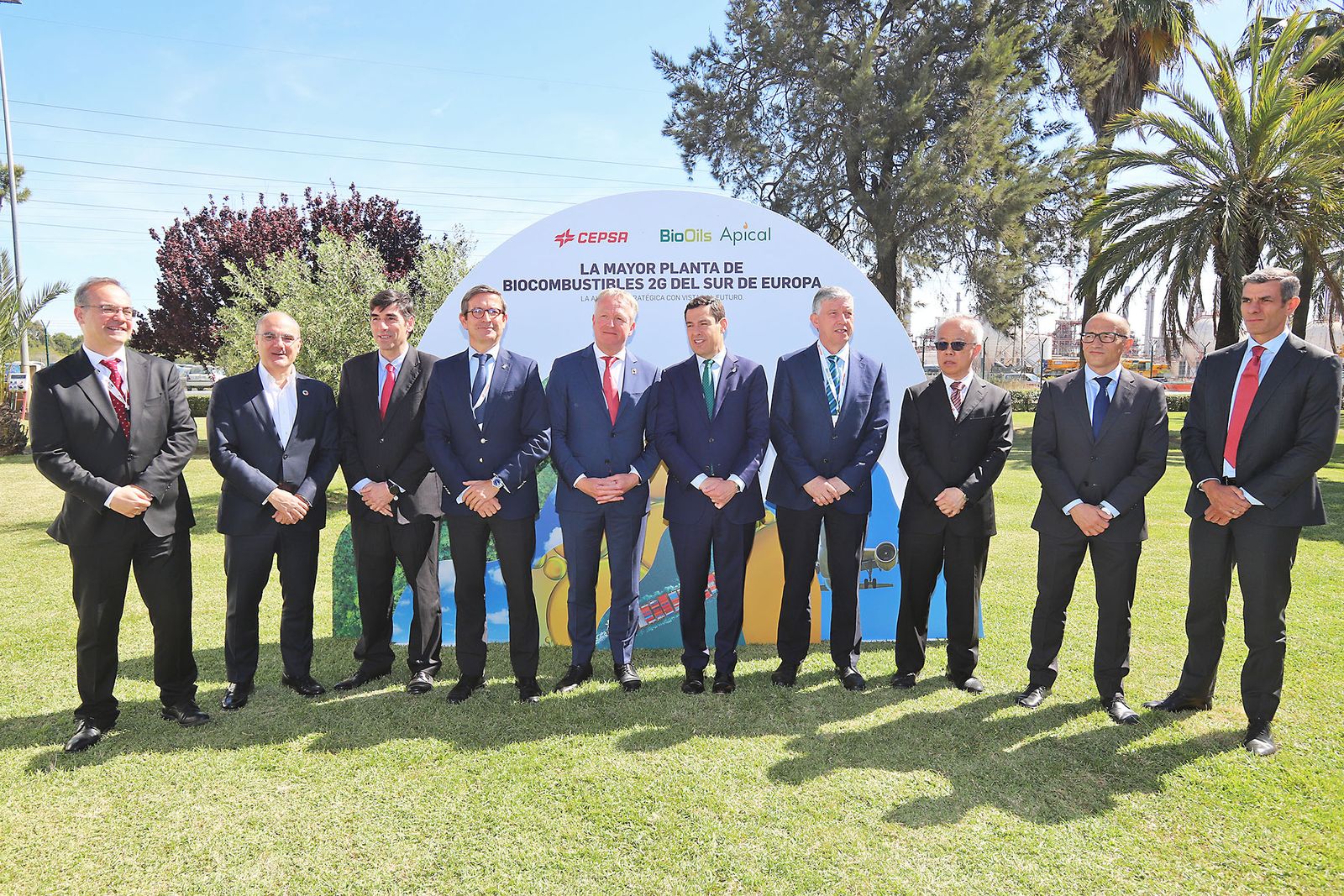 Presentación de la nueva planta de biocombustibles de segunda generación  de Cepsa en Palos de la Frontera (Huelva)