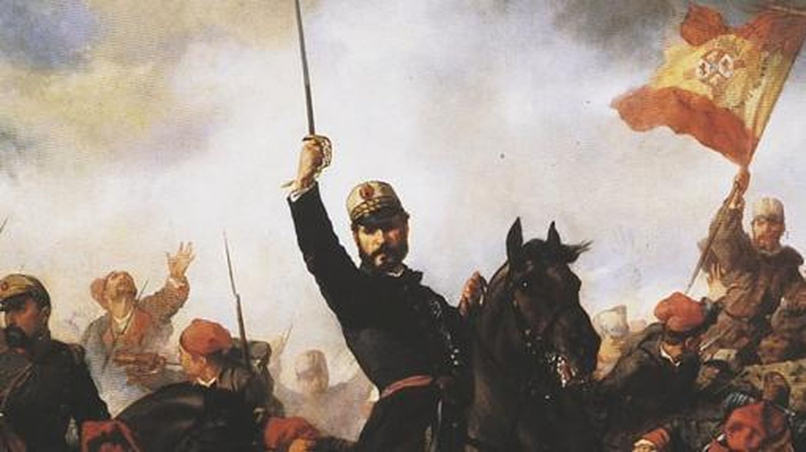 El general Prim en la Guerra de África, por Francesc Sans (1865).