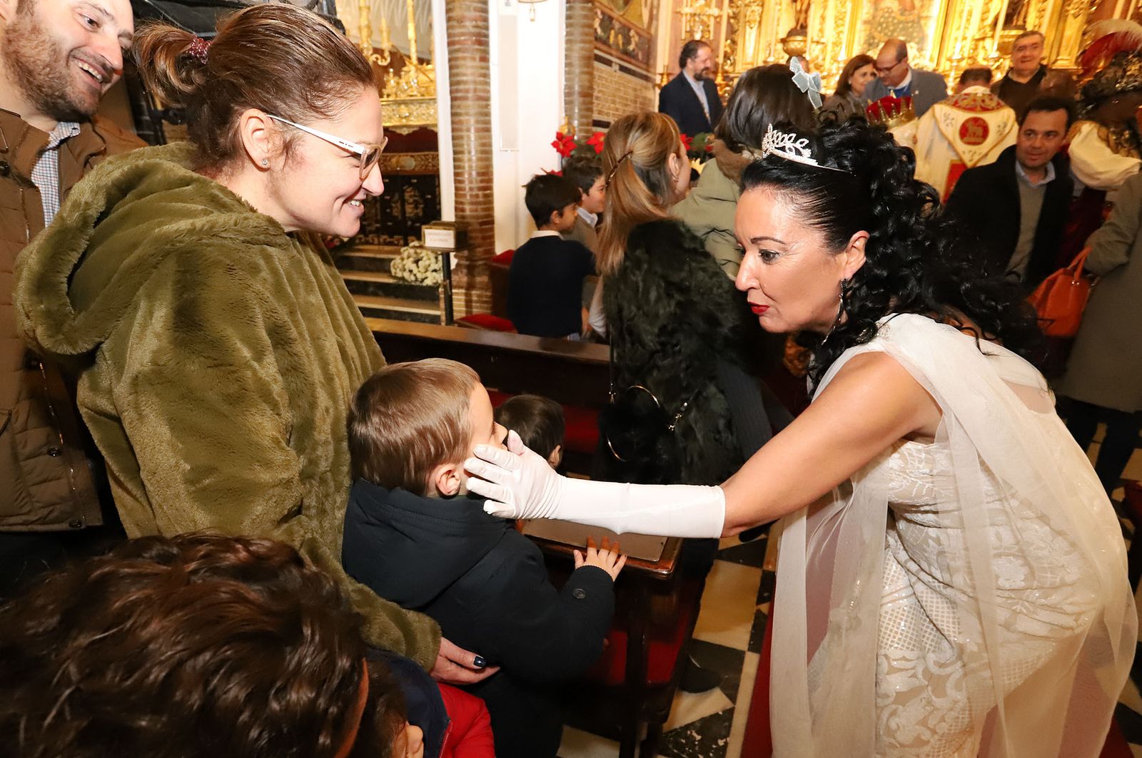 Imágenes de los Reyes Magos de Huelva en el Santuario de La Cinta