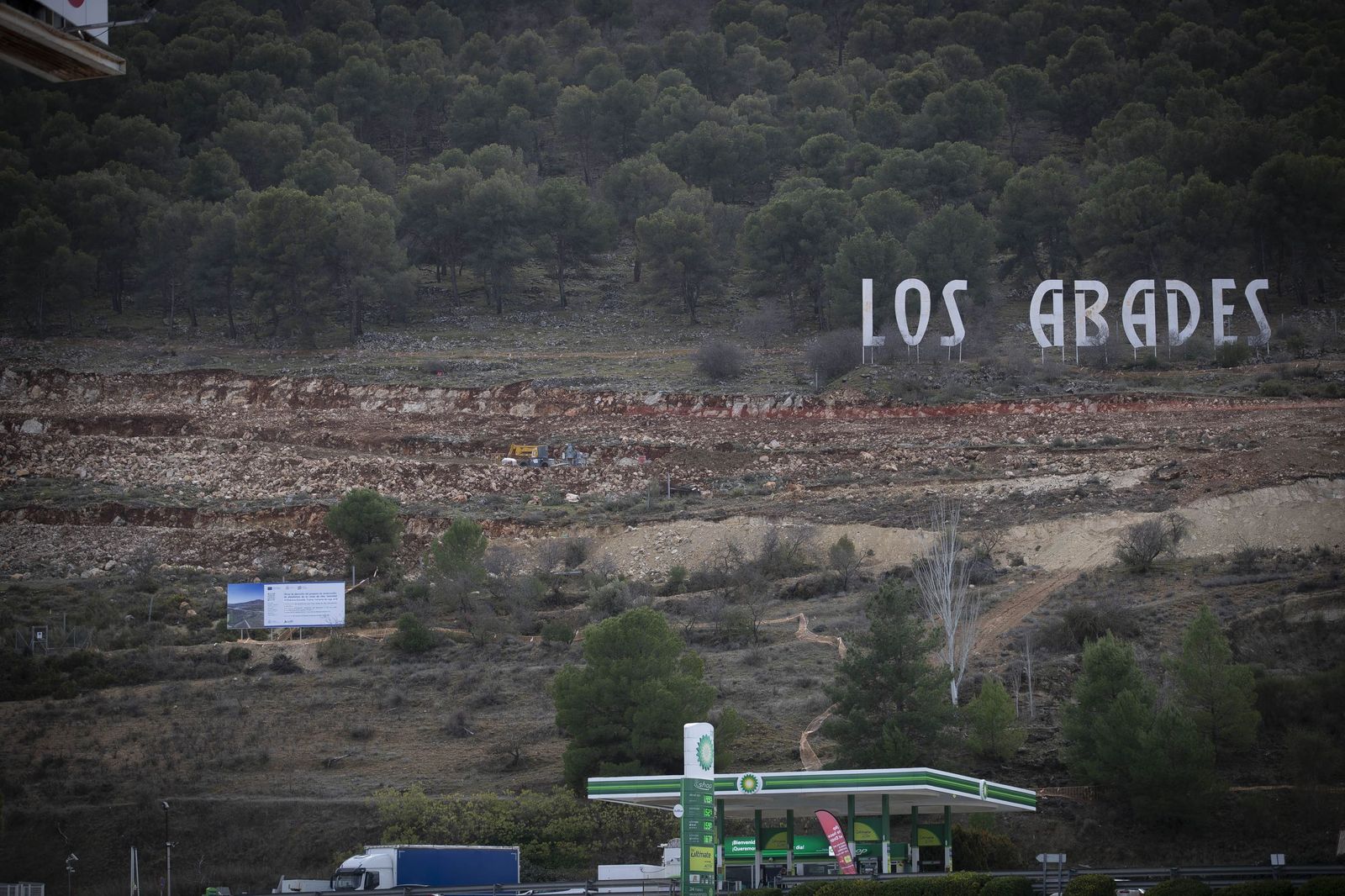 Obras en el tramo de A-92 de la Variante de Loja
