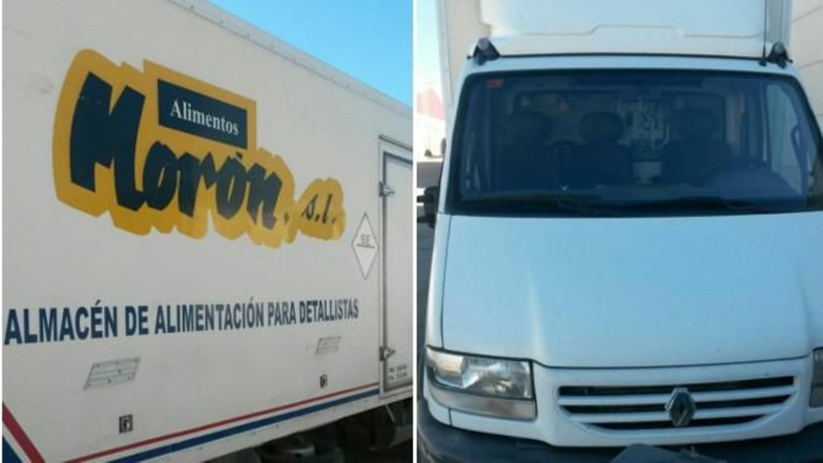 Un camión de la empresa robada.