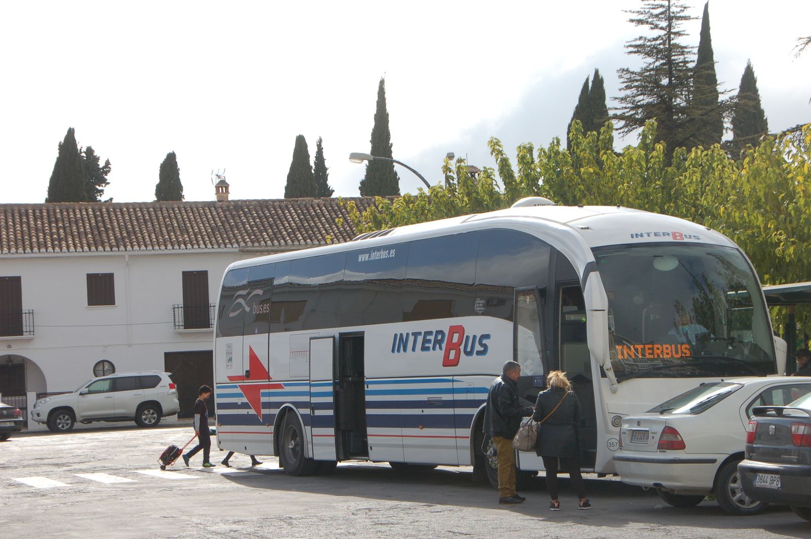 El autobús que conecta con el Hospital de Baza.