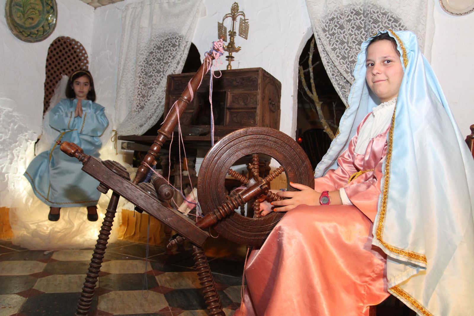 Imágenes de la inauguración del Belén viviente de Beas