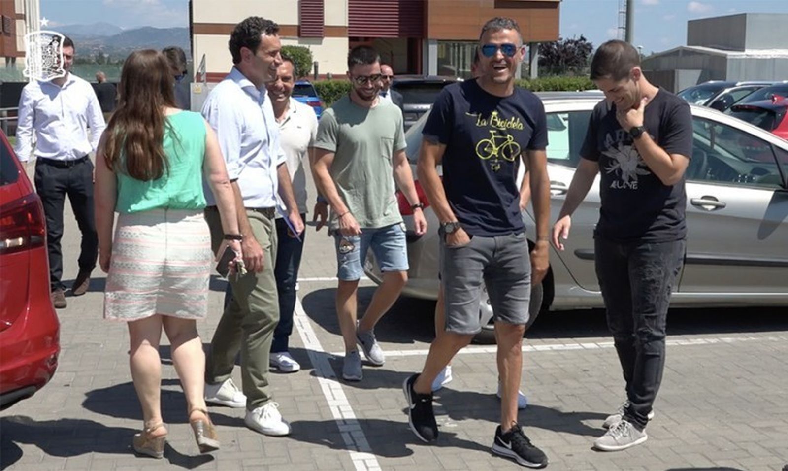 Luis Enrique, en Las Rozas.