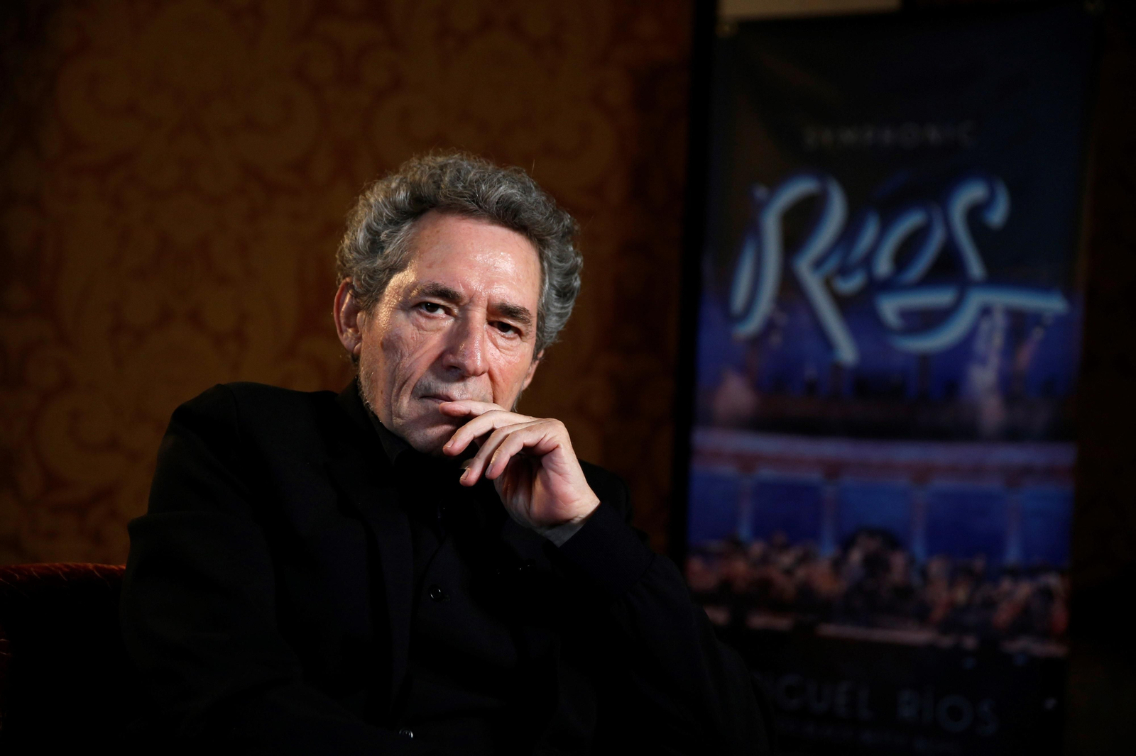 Miguel Ríos durante la presentación de esta gira española.