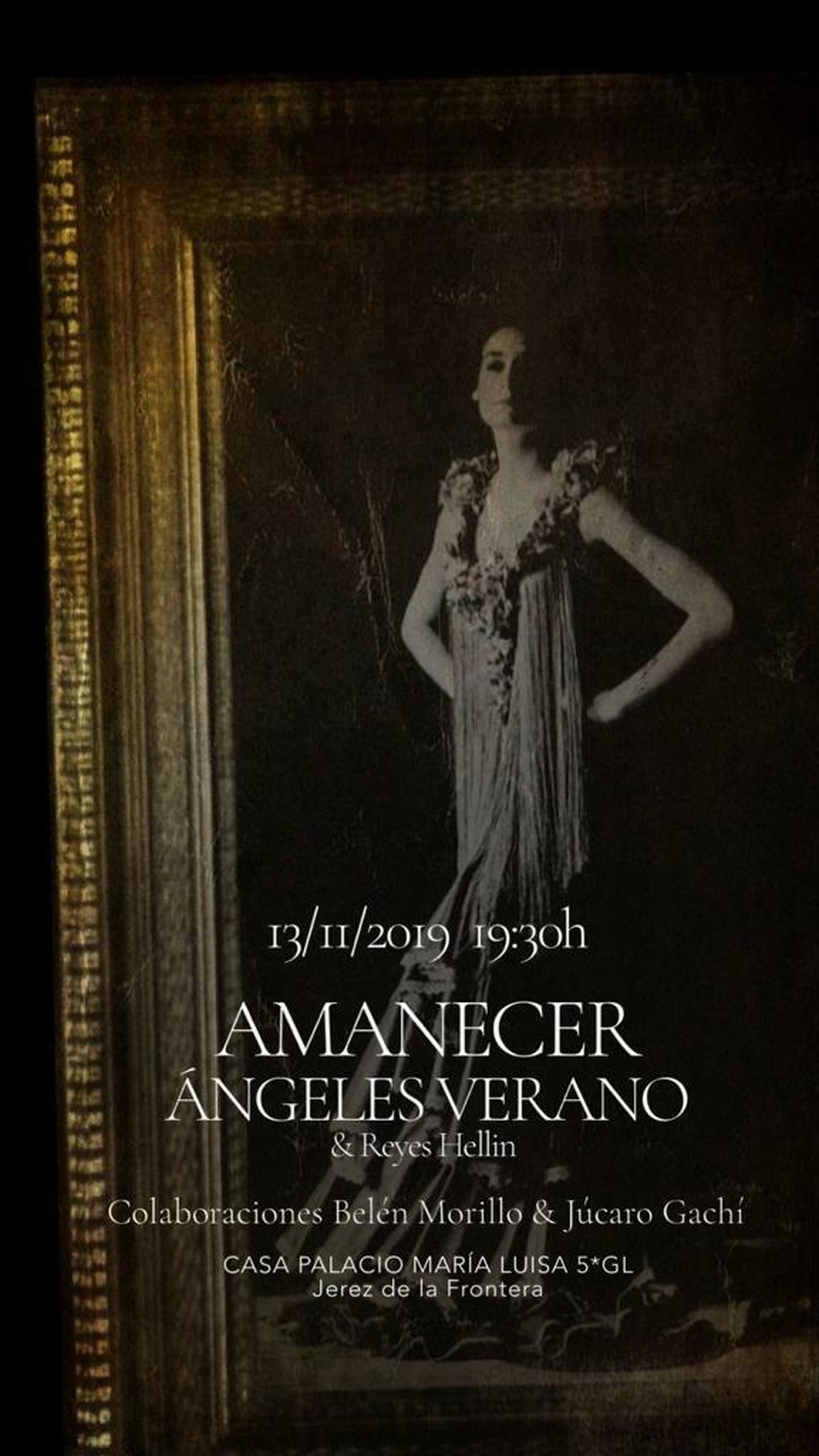 Cartel anunciador de la colección 'Amanecer' de Ángeles Verano.