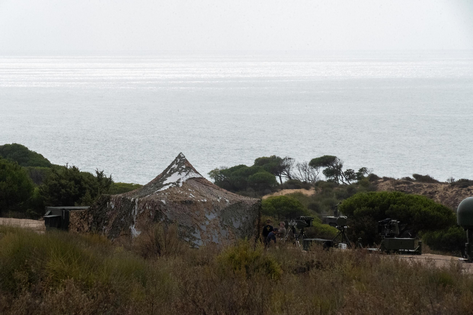 Las espectaculares imágenes del `Atlas 25´, ensayo militar contra drones en Huelva