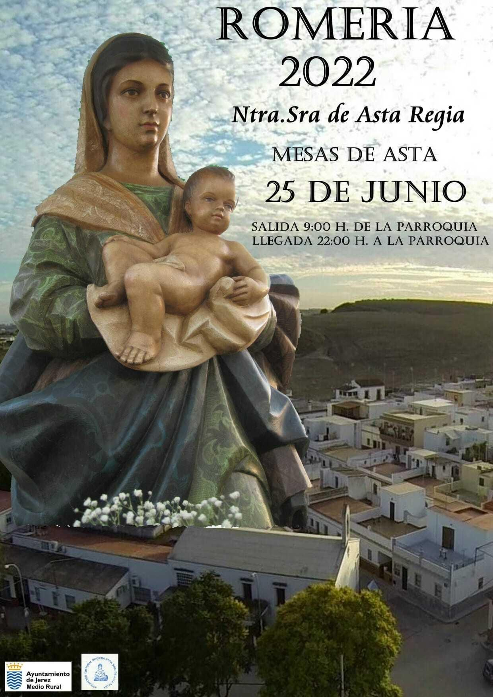 Cartel Romería Virgen de Asta Regia.