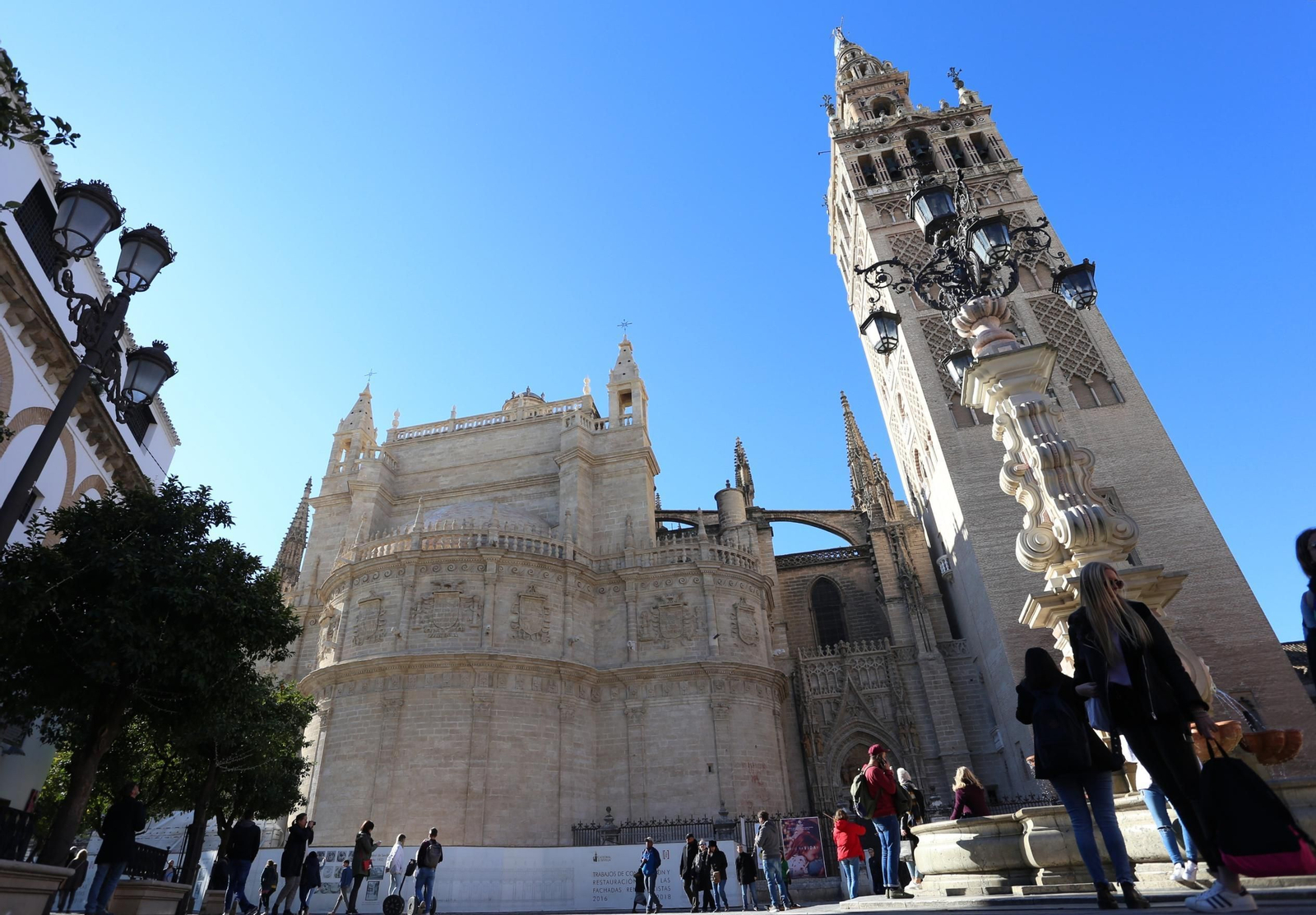 La consolidación de la cara este de la Giralda se acometerá este año.