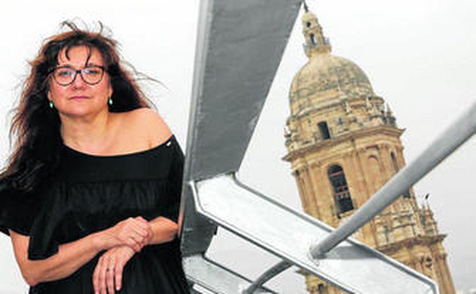 Isabel Coixet, ayer, en la terraza del Hotel Málaga Palacio.