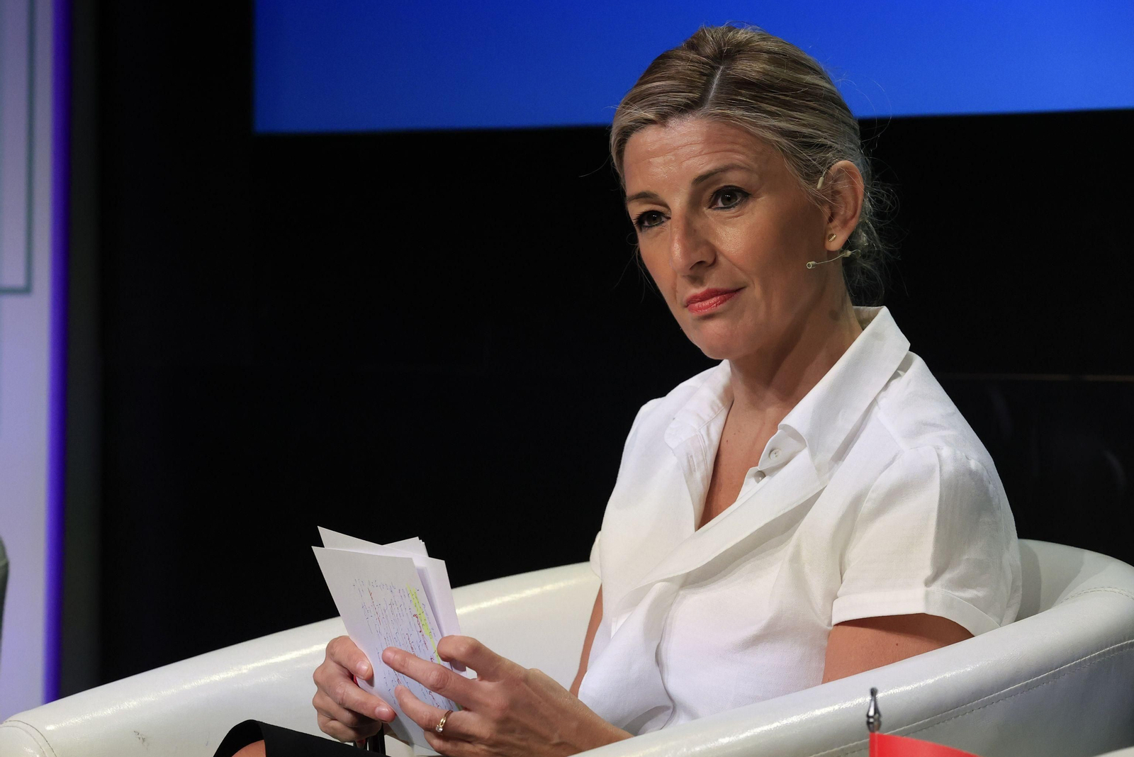 Yolanda Díaz, este lunes en Madrid