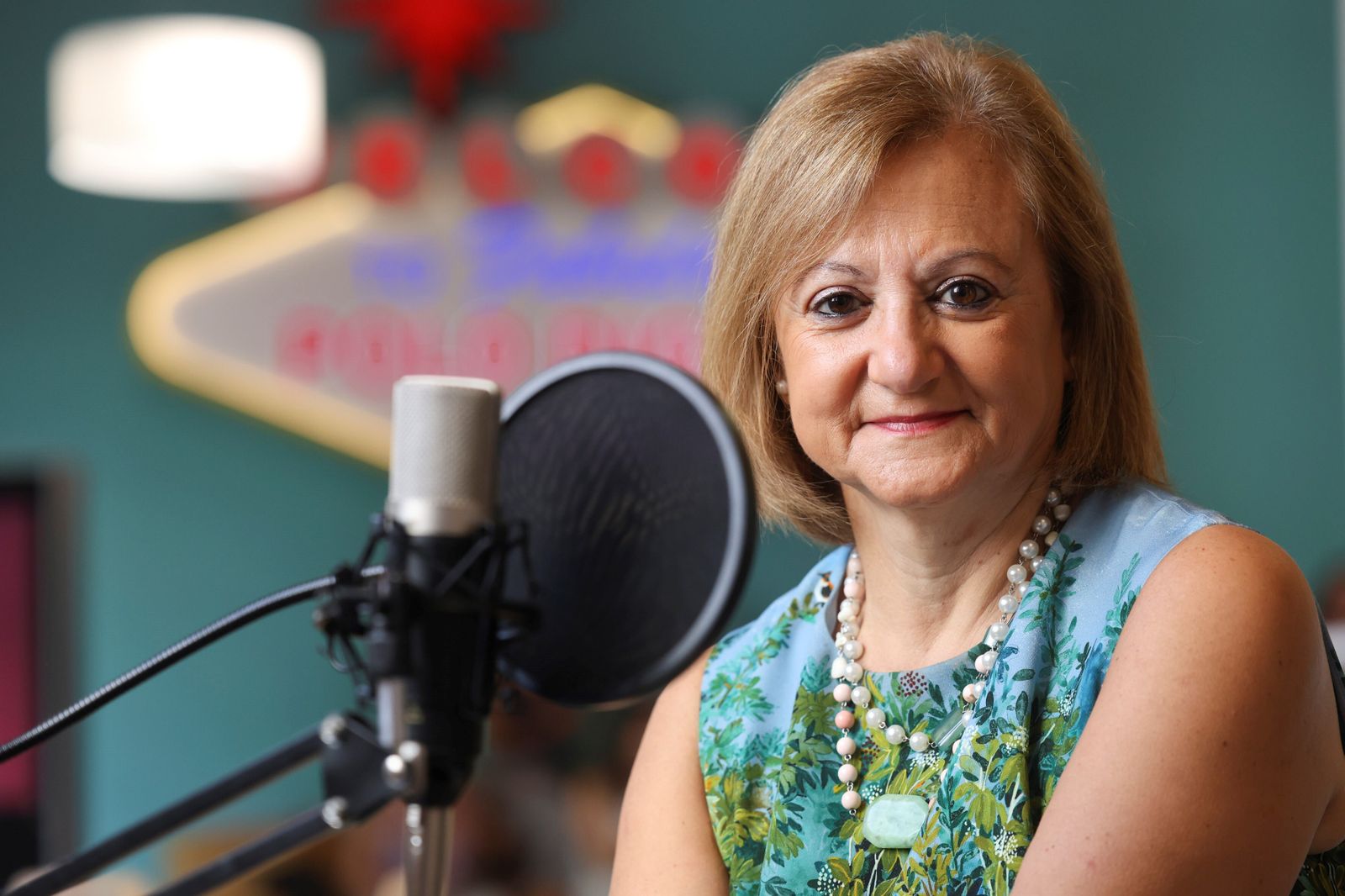 Cristina Gallarch, este viernes, momentos antes de intervenir en Prosodia.