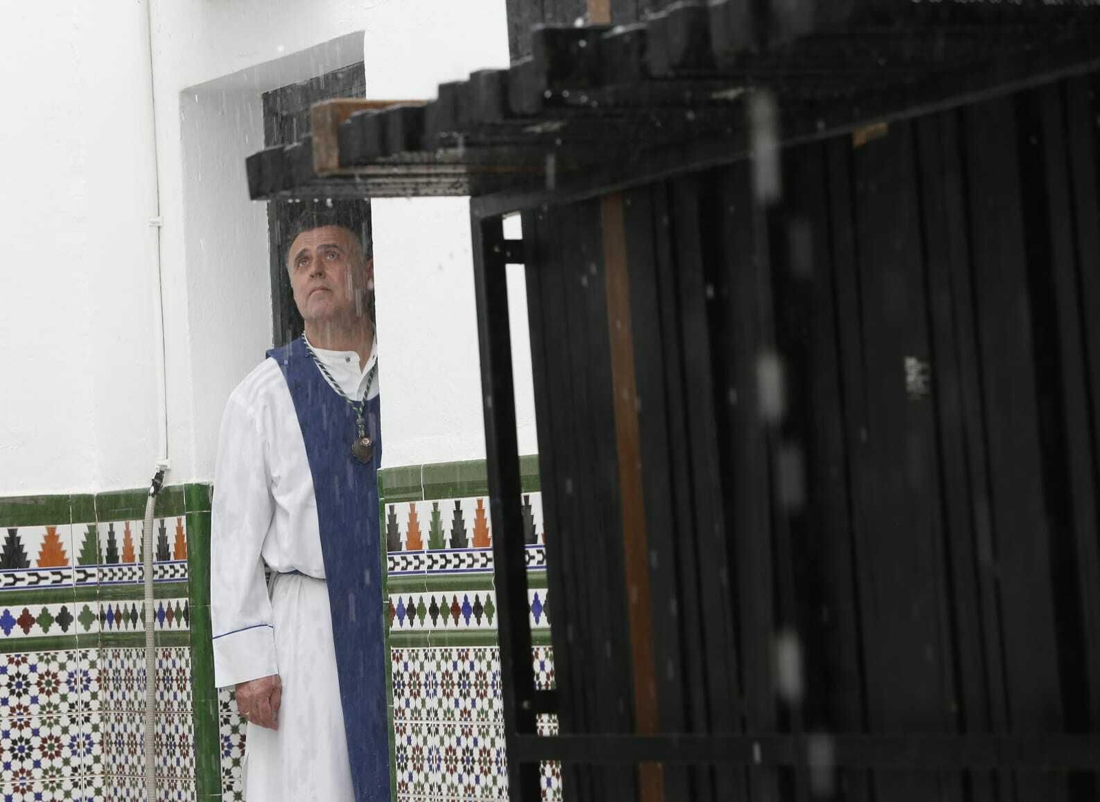 Intensa granizada en el Jueves Santo en Sevilla