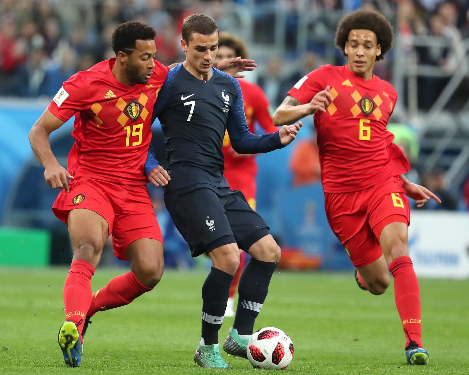 Las imágenes del Francia-Bélgica