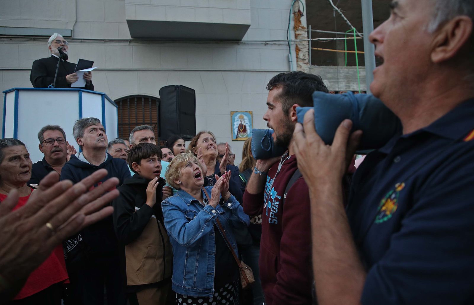 El regreso a su templo de la Virgen de la Luz de Tarifa, en imágenes