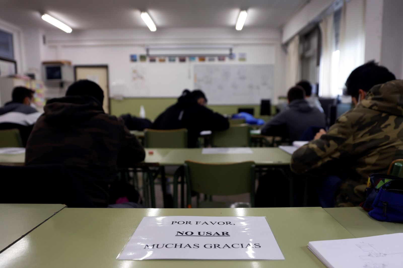 Aula de un instituto, en una imagen de archivo.