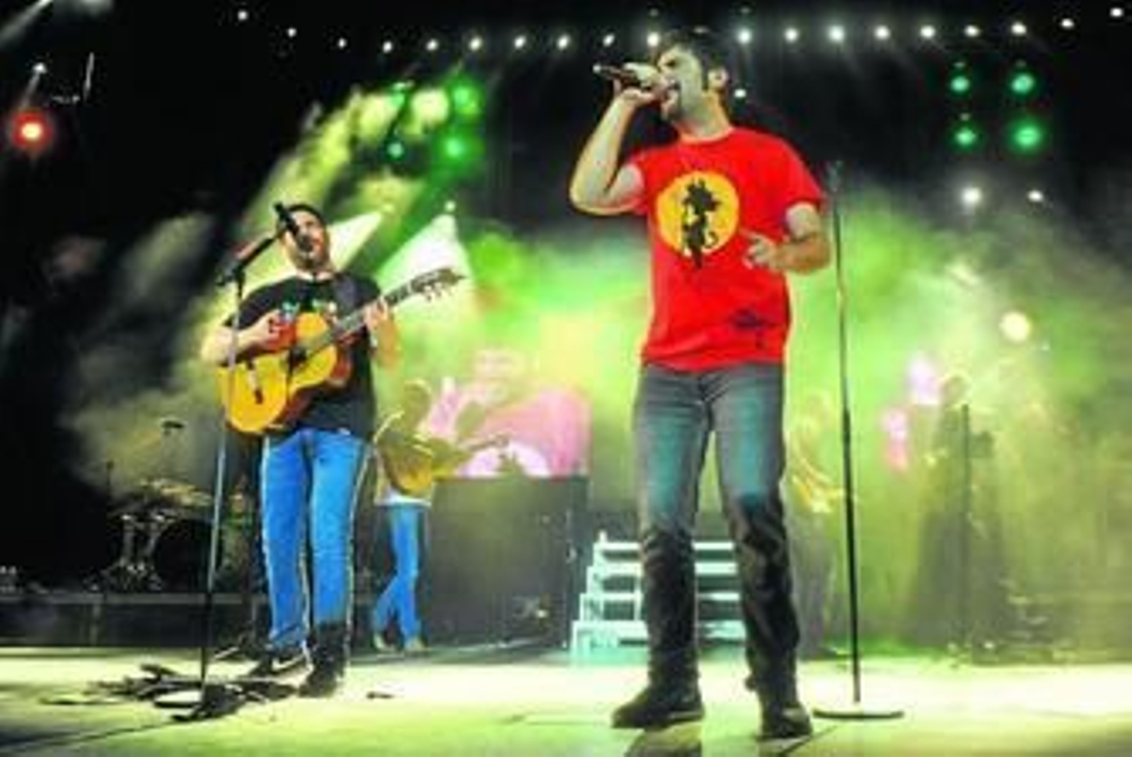 Los hermanos Muñoz, el pasado sábado, en el Teatro de la Axerquía.