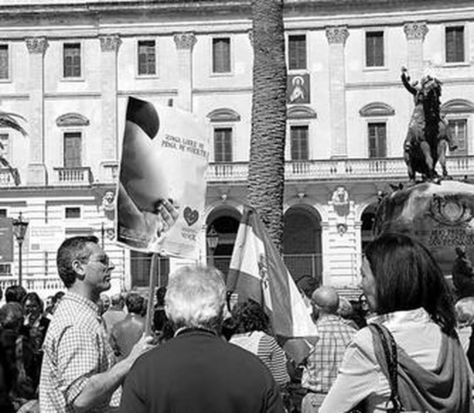 Imagen de la protesta contra el aborto celebrada en San Fernando hace poco más de un mes.