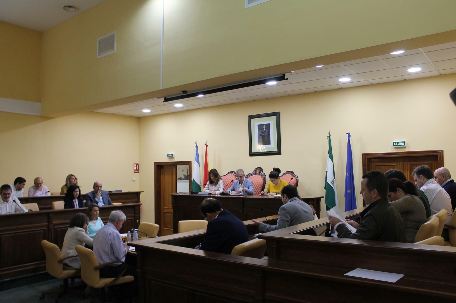 Una sesión plenaria celebrada en el Ayuntamiento de Pozoblanco.