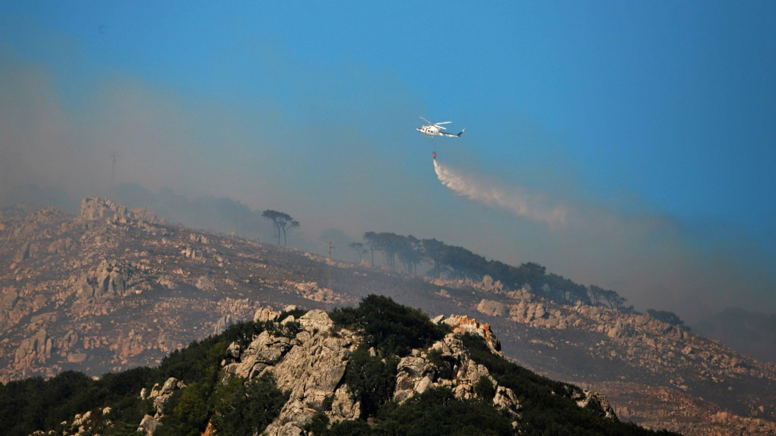 Fotos del incendio forestal en Tarifa