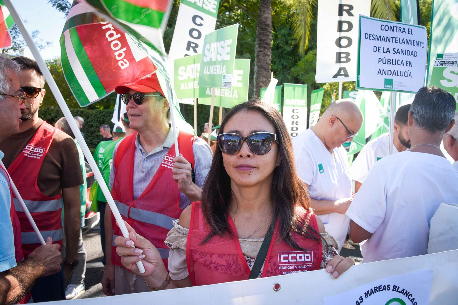 Protesta por la sanidad pública en Andalucía