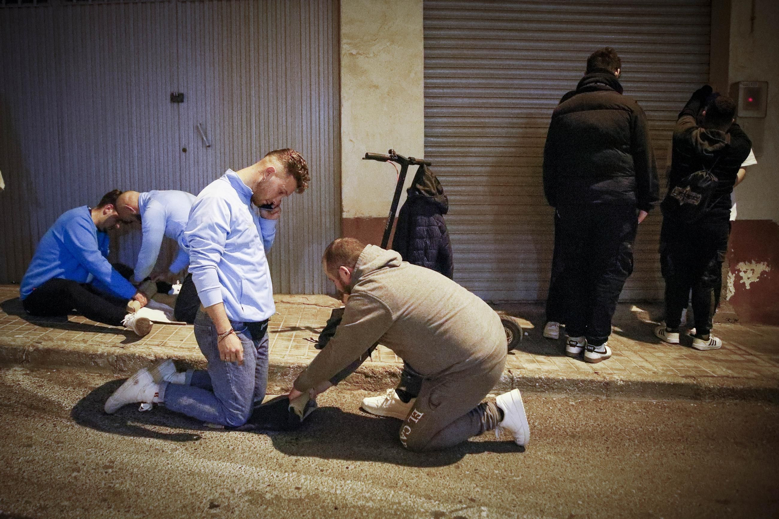 Ensayo de la hermandad de los Ángeles de la ciudad de Almería, en imágenes