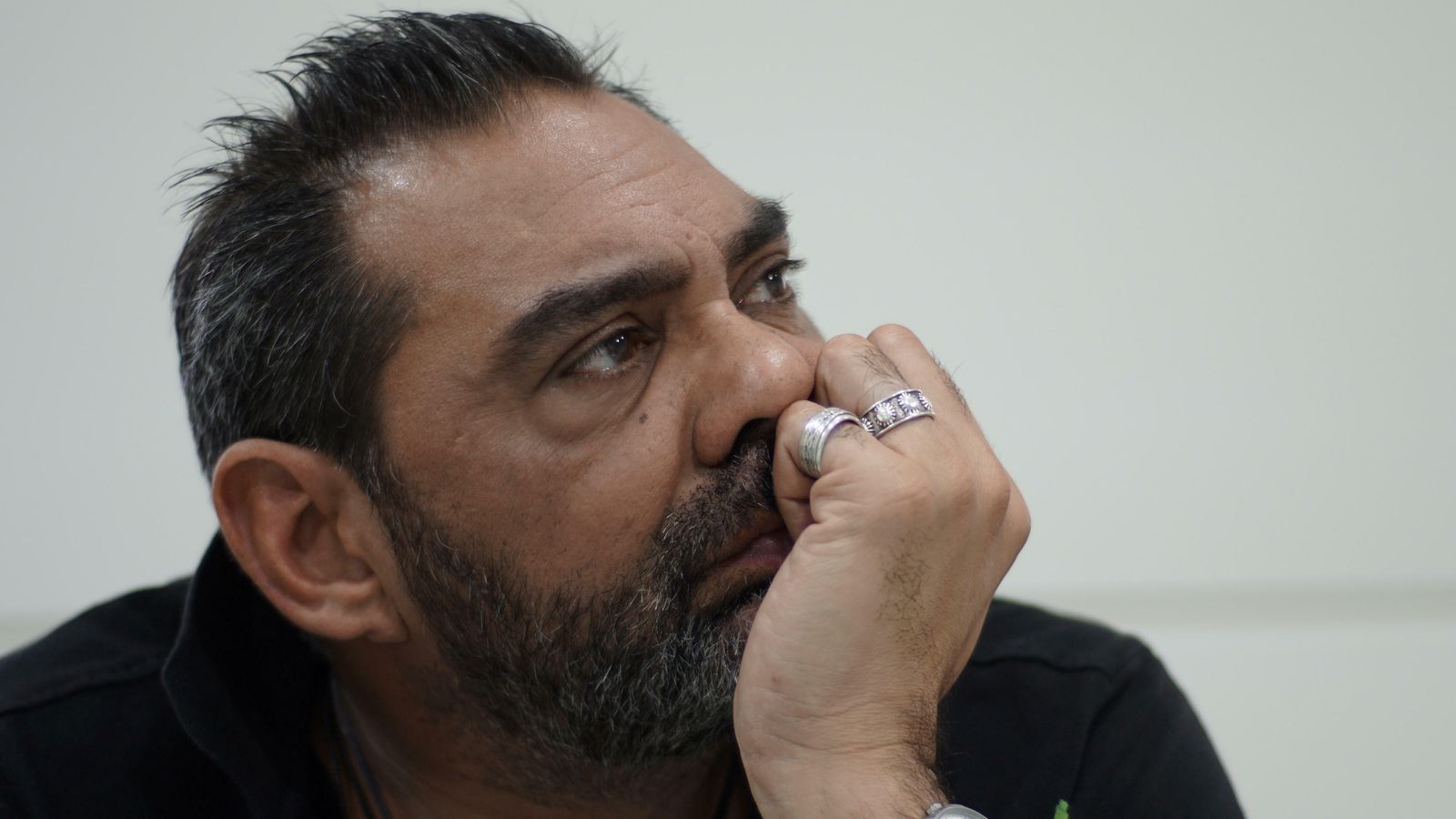 El cantaor, durante la conversación con este diario.