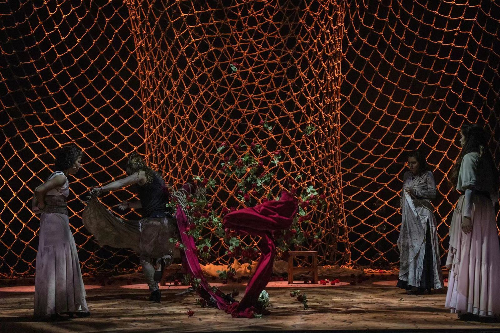 Un momento de la representación.