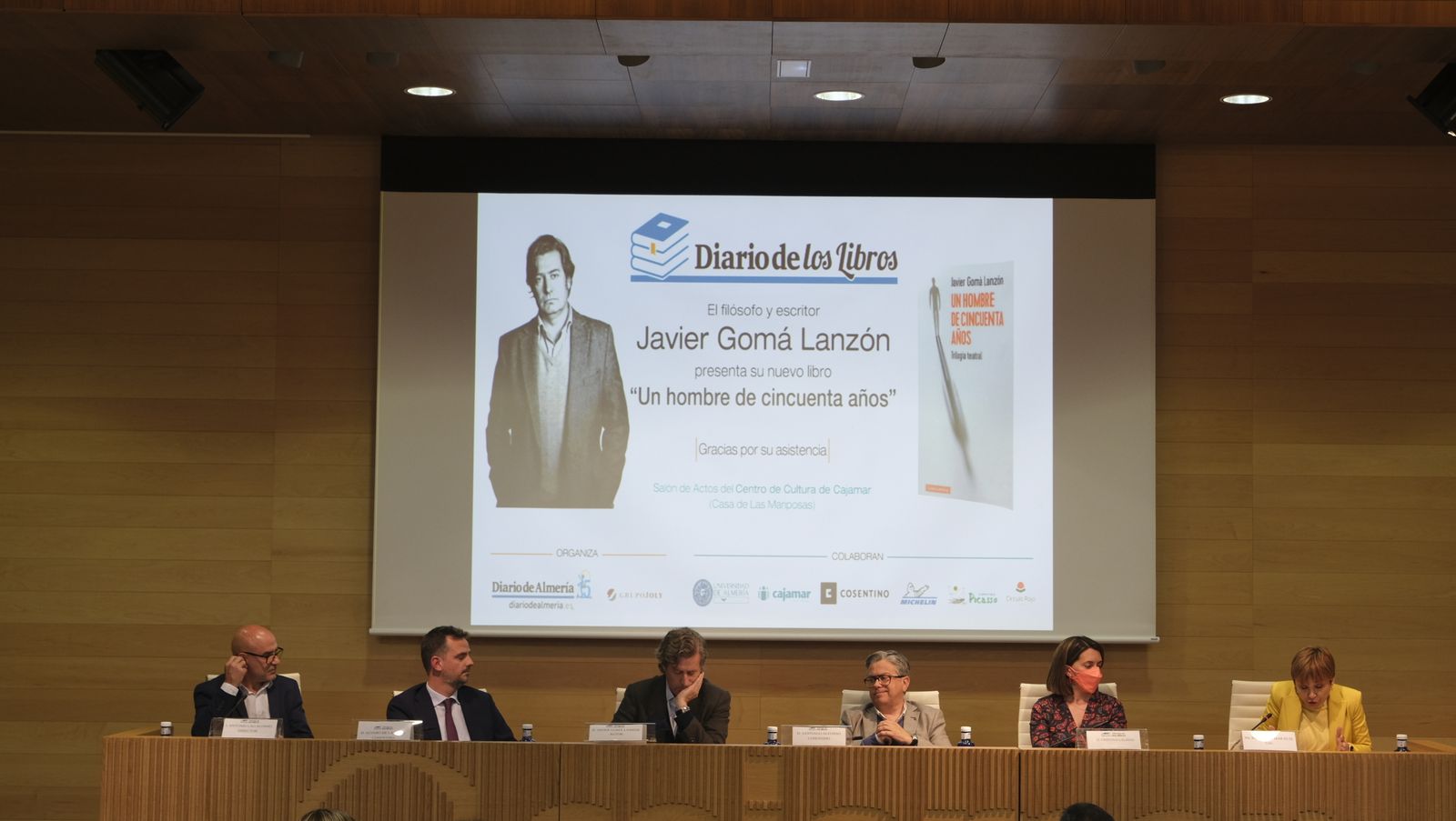 Antonio Lao, Álvaro de la Haza, Javier Gomá, Santiago Alfonso, Cristina Galindo y María del Mar Ruiz.