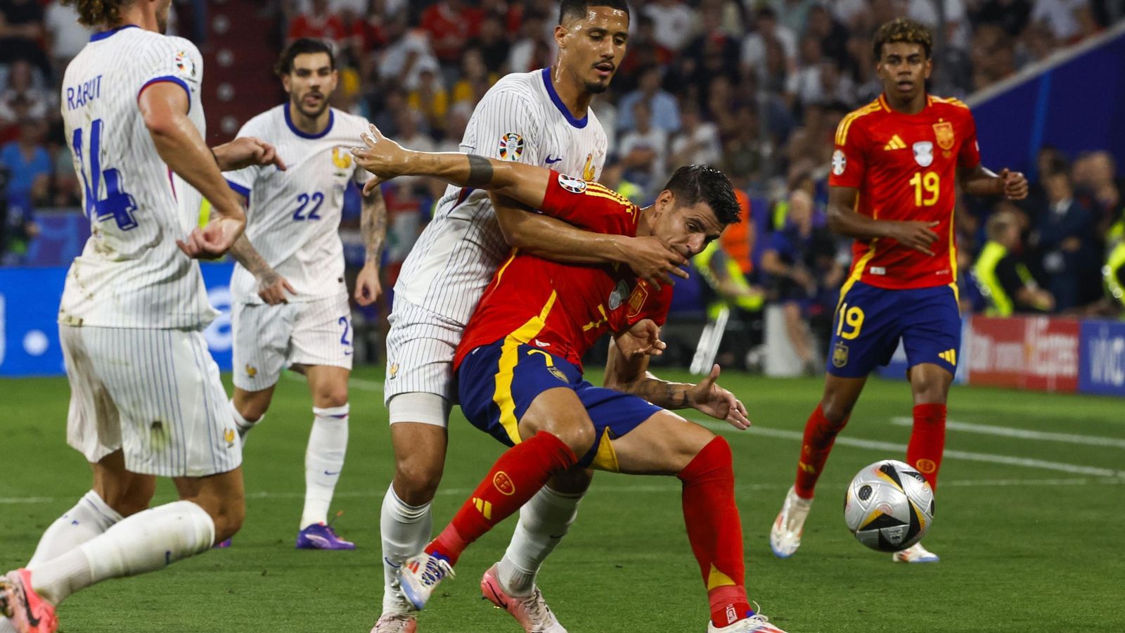 Las mejores imágenes del España - Francia
