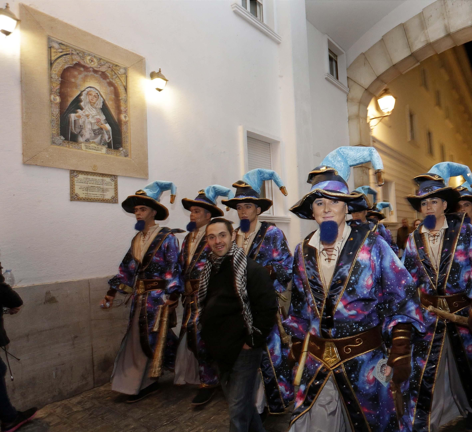 Mosaico dedicado a la Virgen de los Desamparados en San Rafael.
