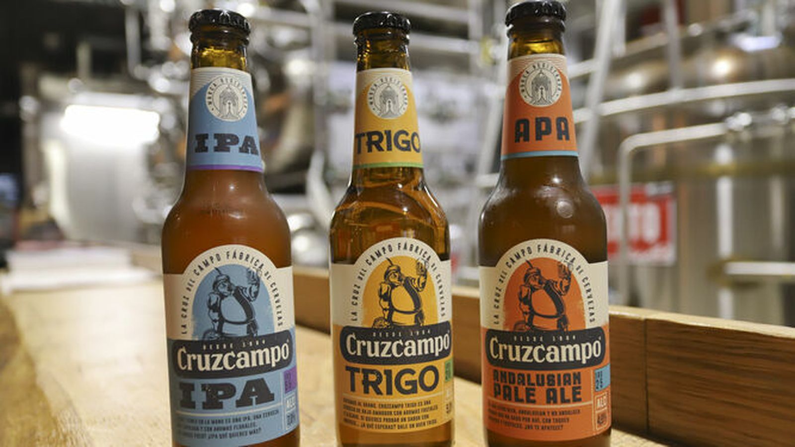 Los tres nuevos lanzamientos de la marca Cruzcampo que podemos ver en el Málaga Gastronomy Festival.