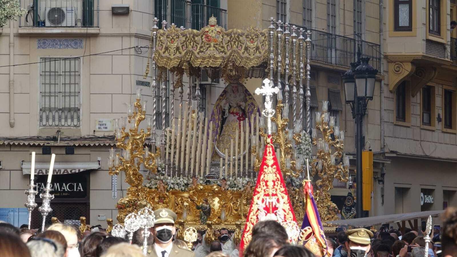 La Virgen de Sangre en la procesión Magna de Málaga La Virgen de Sangre en la procesión Magna de Málaga