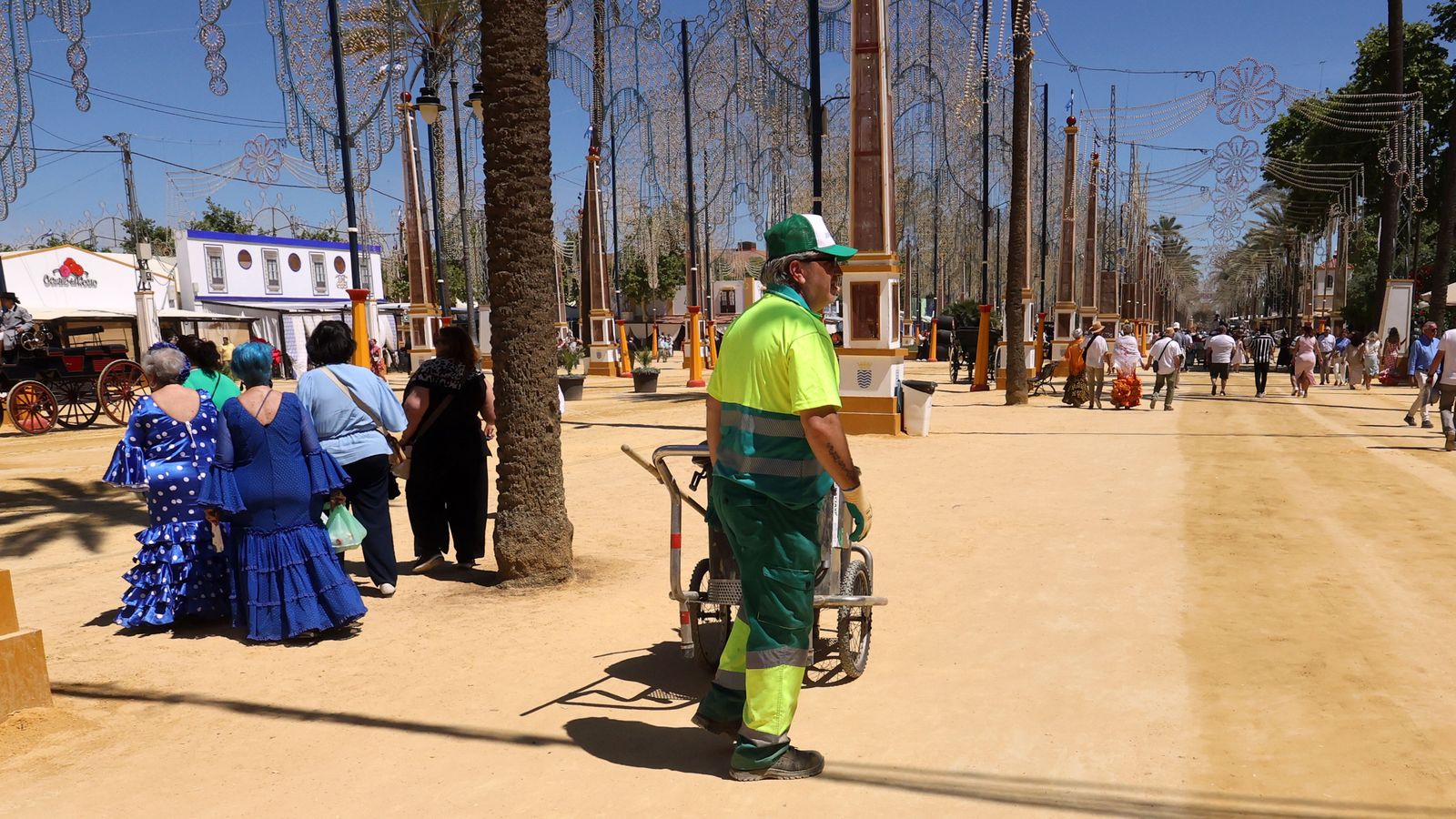 Imágenes del ambiente el miércoles en la Feria de Jerez 2024
