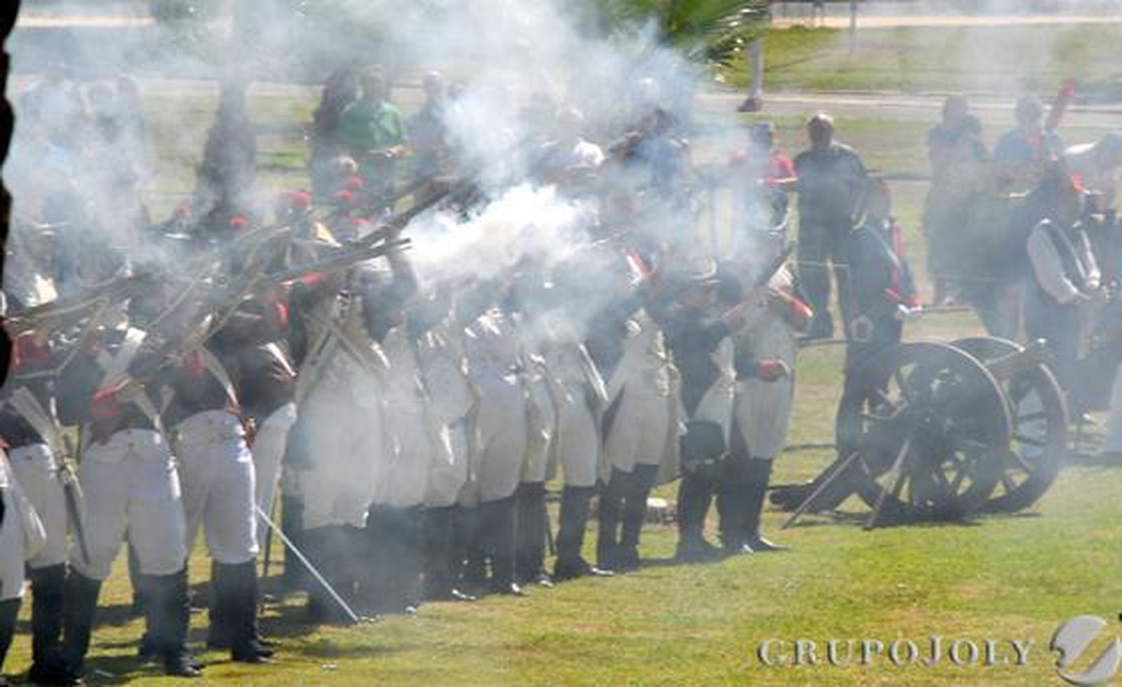 Recreación del juramento de las tropas de la Constitución en marzo de 1810.

Foto: Rioja
