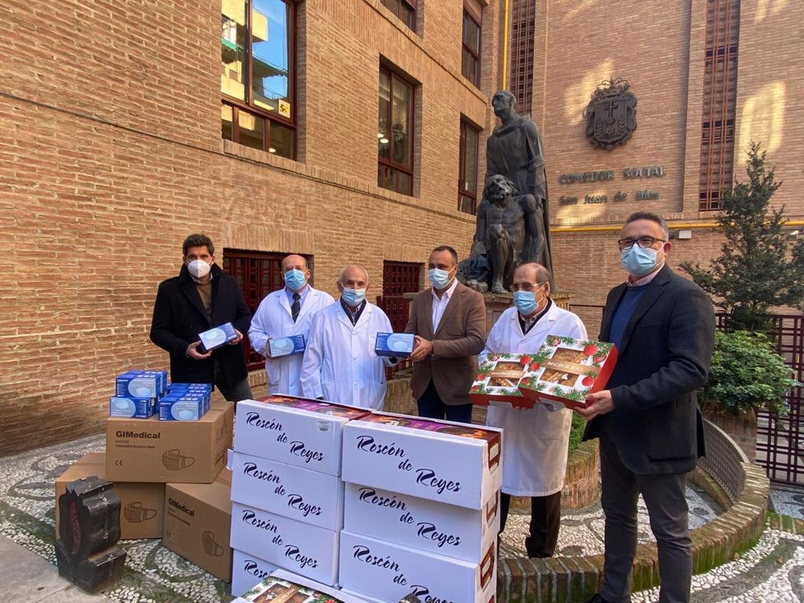 El PP entrega material sanitario y roscones a la obra de San Juan de Dios en Granada