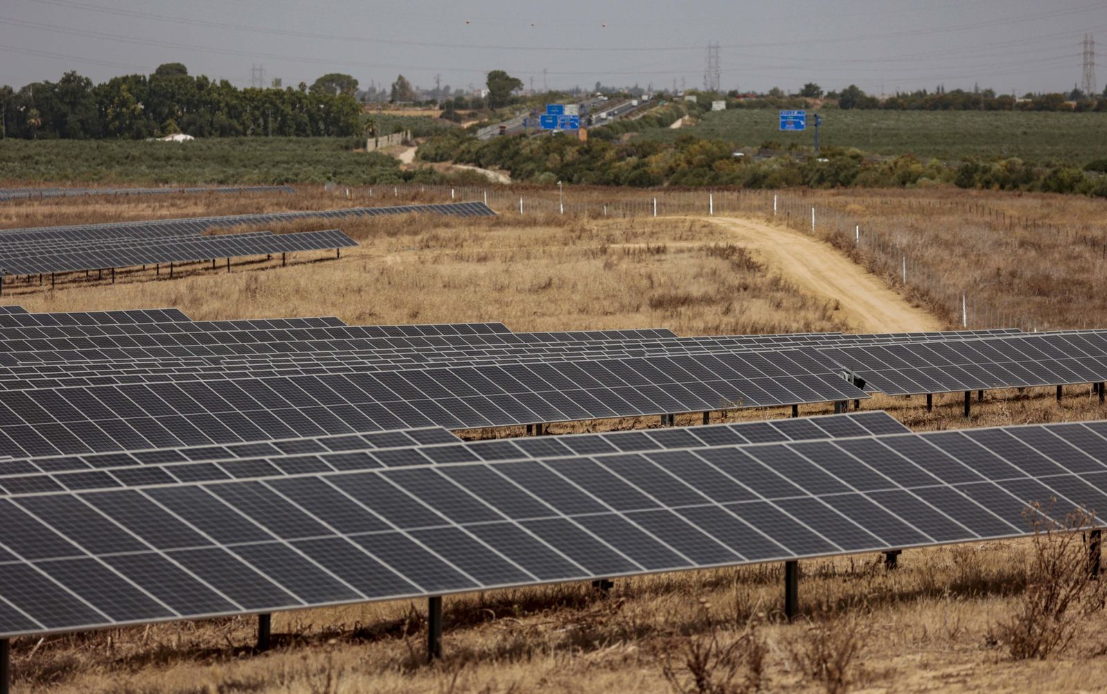 Planta de energía solar.